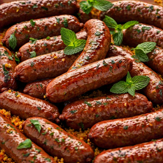 Merguez Sausage around 1 lb $12.99 per LB